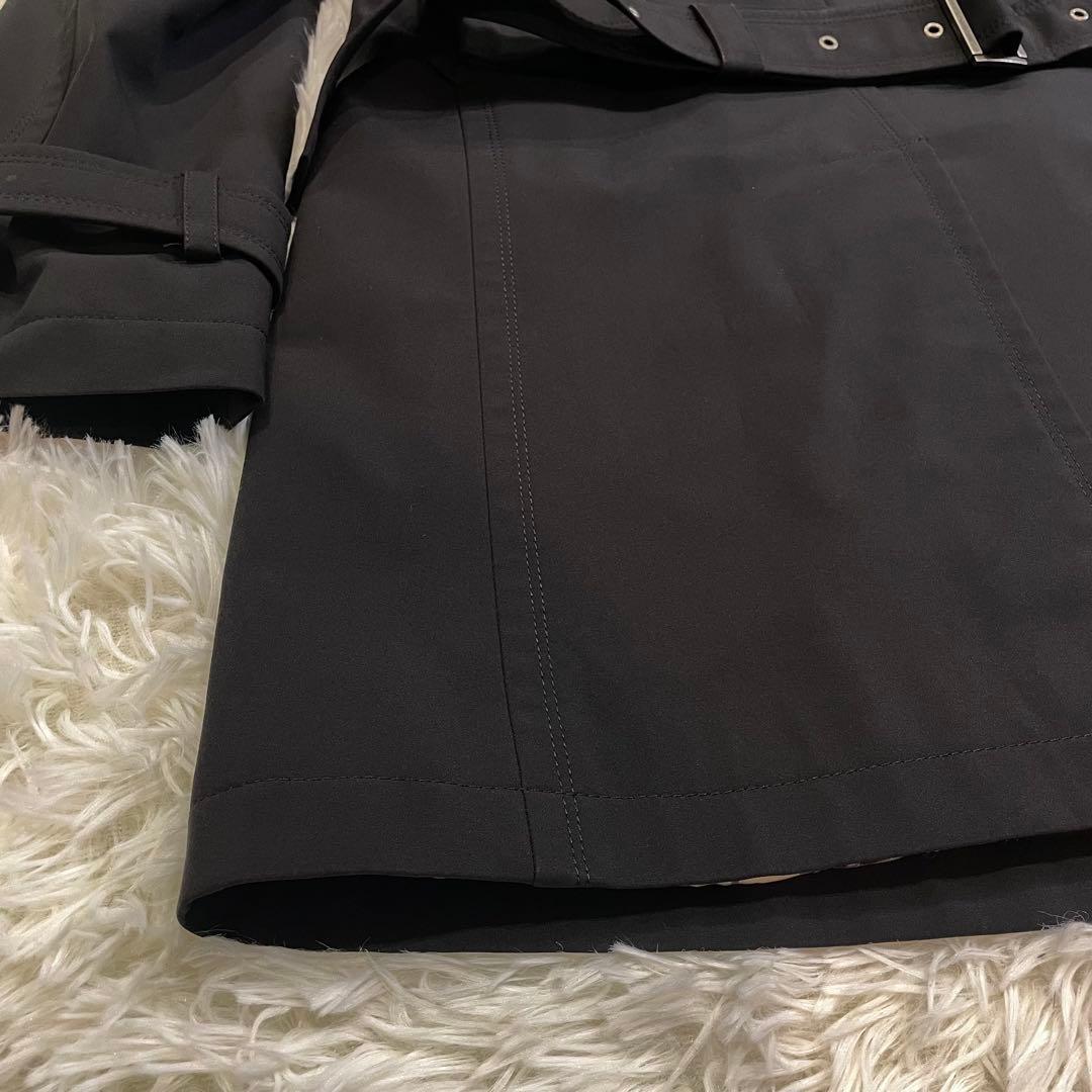 美品 BURBERRY ブラックレーベル ノバチェック トレンチコート ブラック