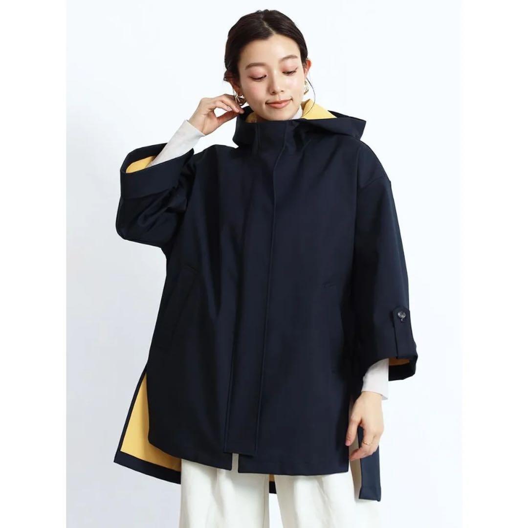 新品タグ付き　5.4万円！グランターブル　バイカラーオーバーコート