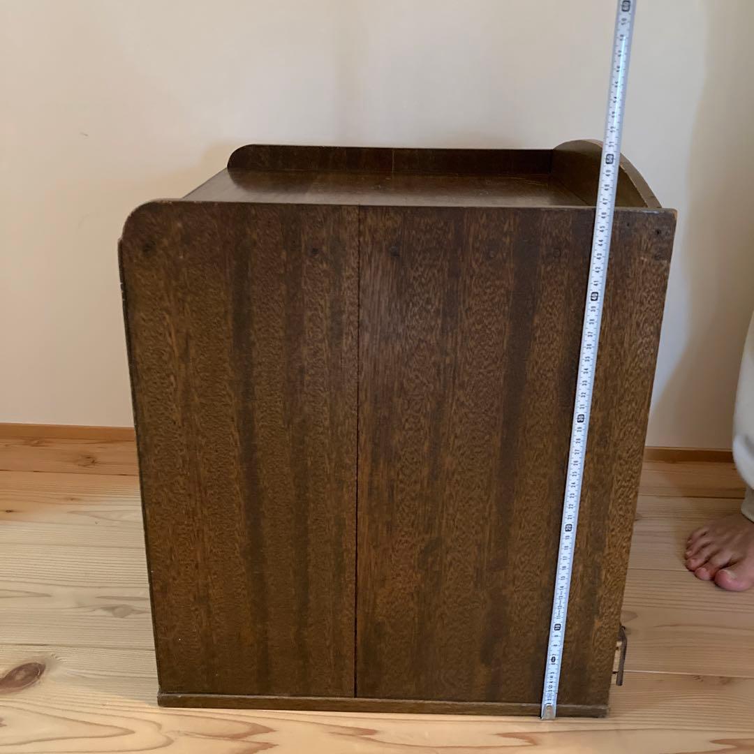 手芸店　什器　木製引き出し収納　￼骨董市