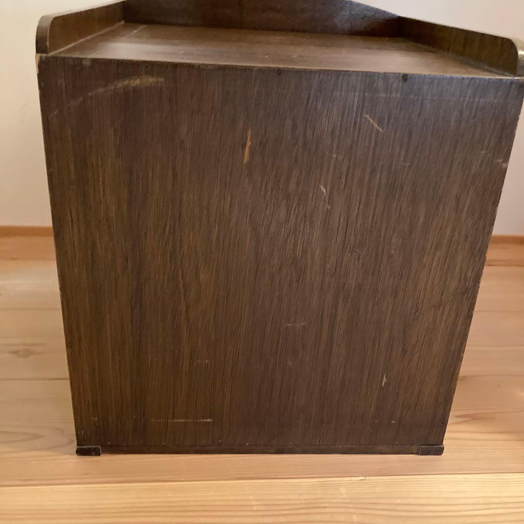 手芸店　什器　木製引き出し収納　￼骨董市
