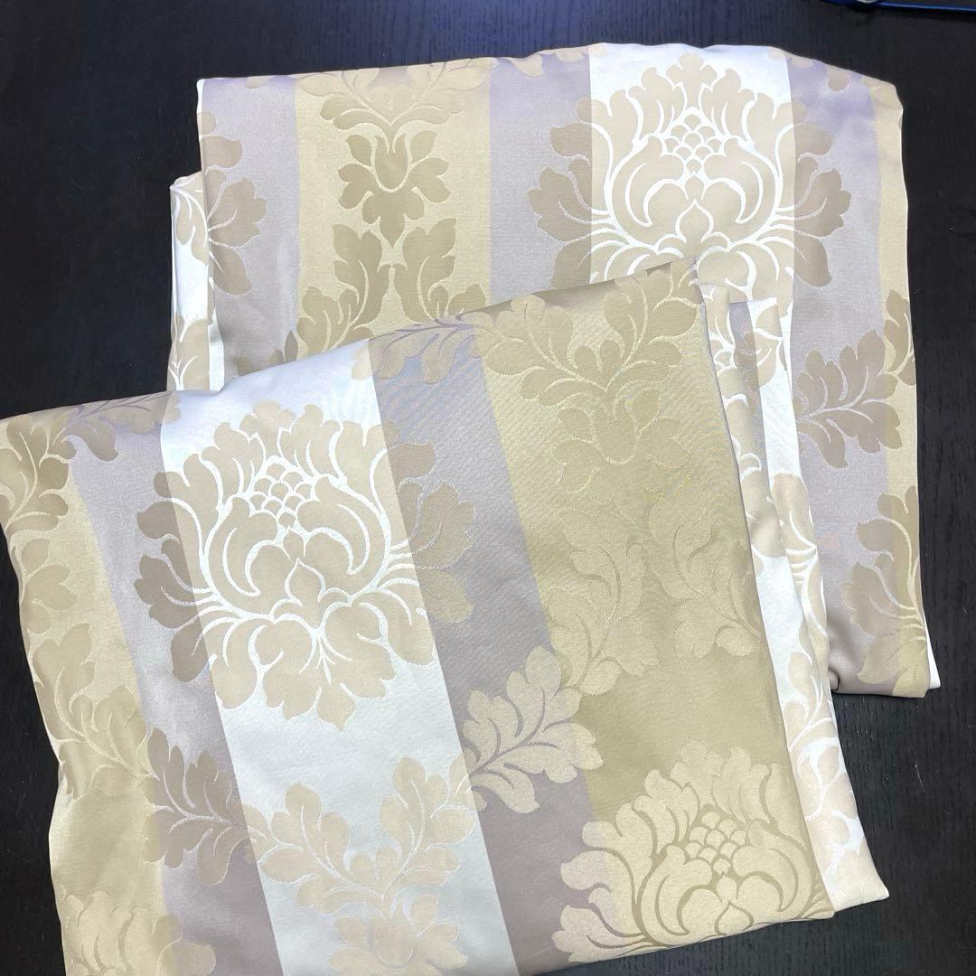 IDC大塚 オーダーメイド 遮光カーテン ダマスク柄 ジャガード98×140