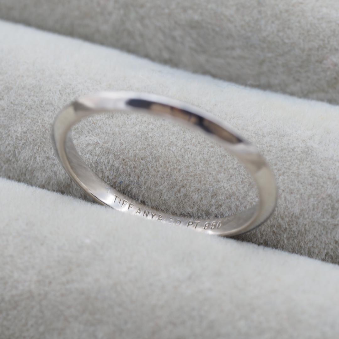 ティファニー ナイフエッジ ウェディング リング 12号 Pt950