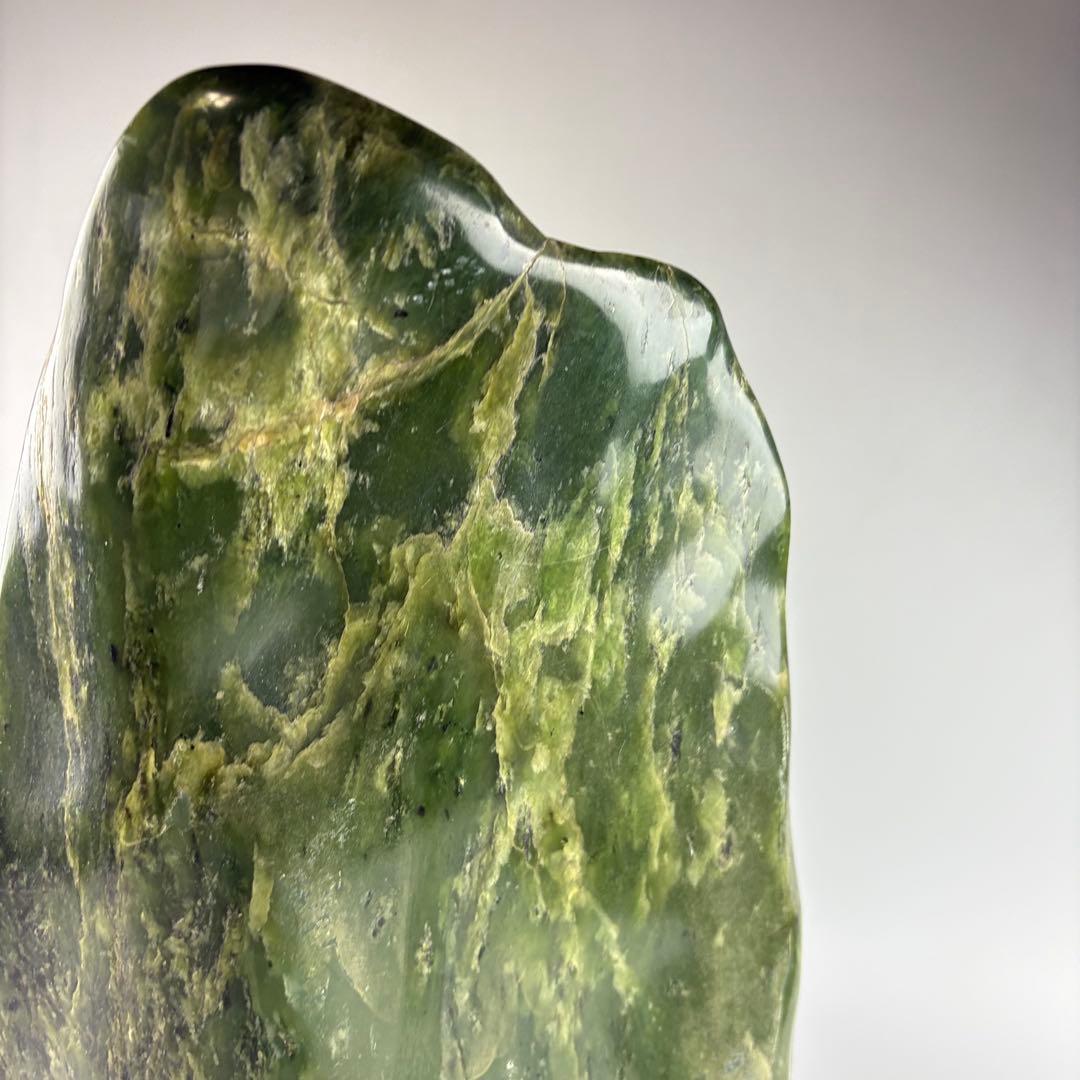 飾石 鑑賞石 置物 緑石 飾物 約9.5kg