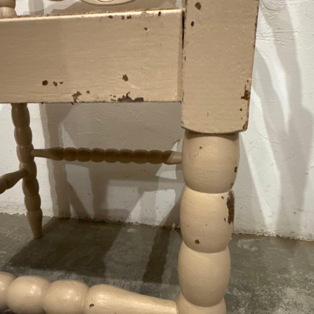 年末年始saleヴィンテージチェア　コーナーチェア　ペイント　藁座面　2