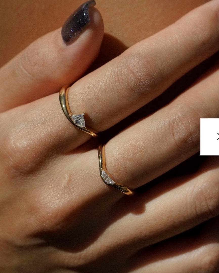 GYPPHY ジプフィー　Half Moon curva ring k10