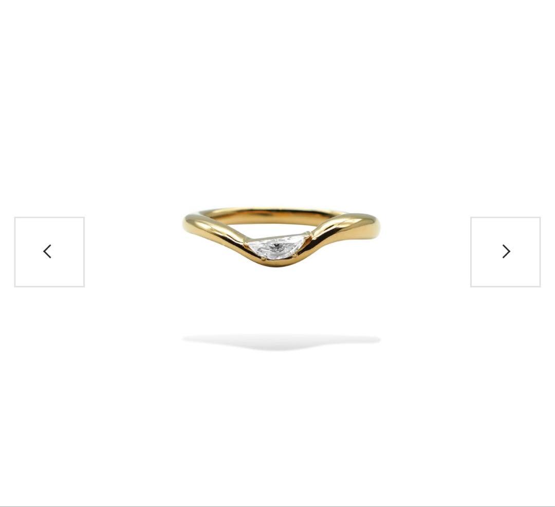 GYPPHY ジプフィー　Half Moon curva ring k10
