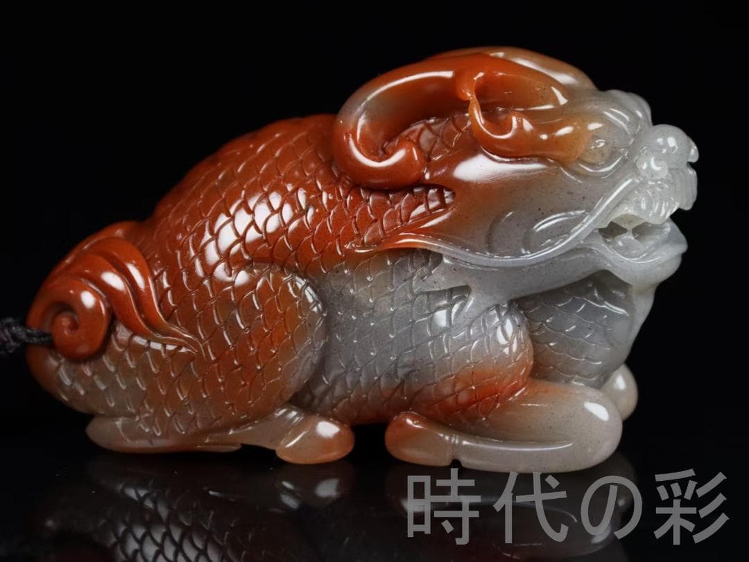 中国古美術【寿山石 瑞獣把件】瑞獣献福 密彫 手彫り 寿山石細作 在銘 賞石擺件