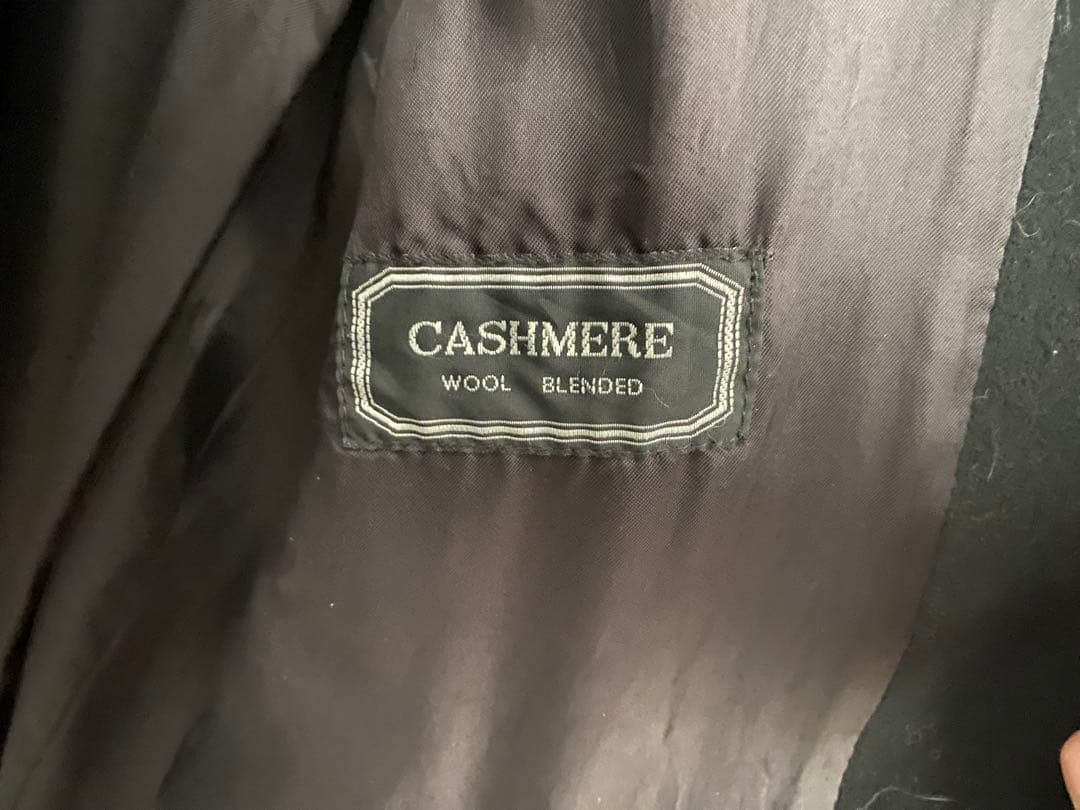 古着　カシミヤ100% ステンカラーコート