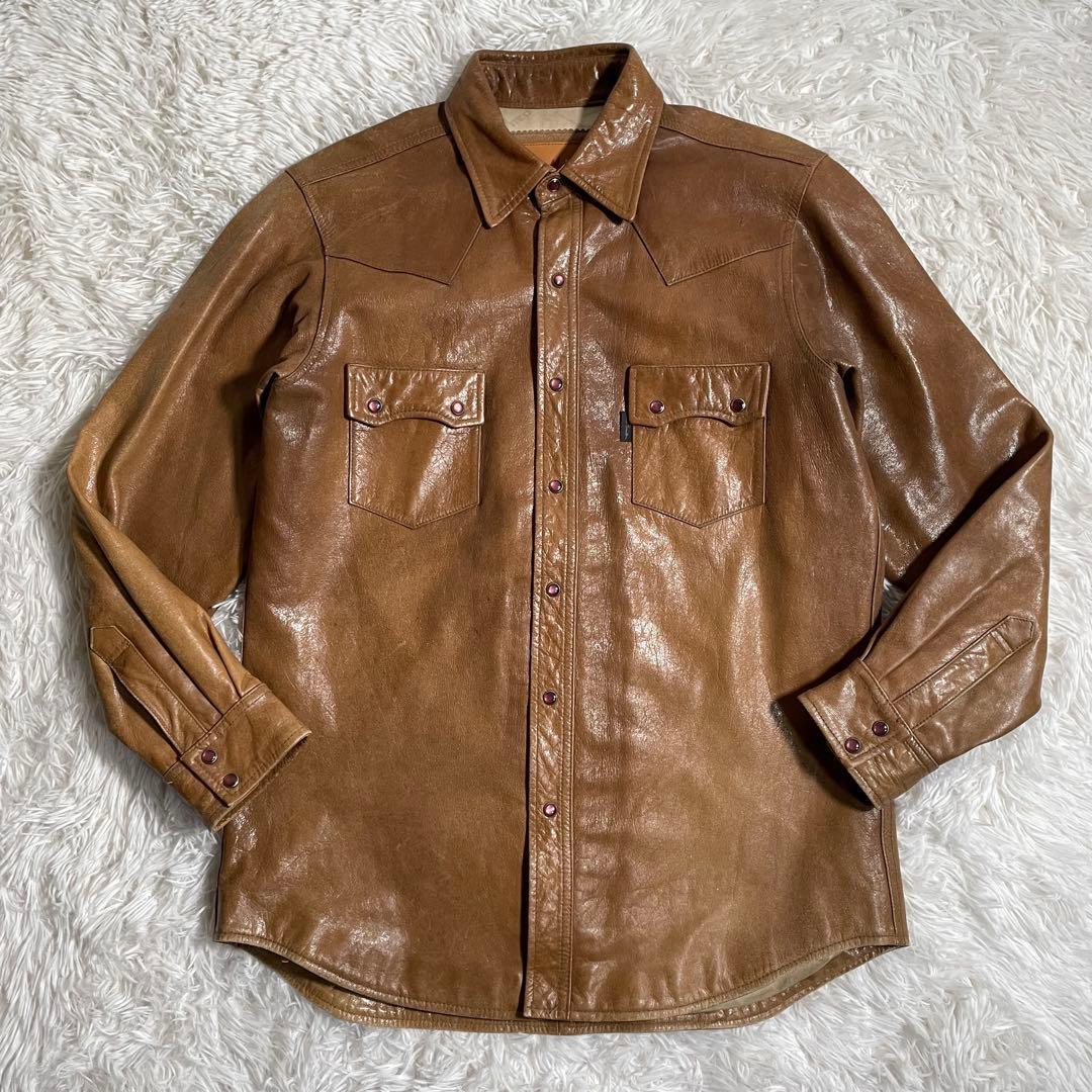 ポールスミス レッドイヤー ラムレザー シャツ ジャケット