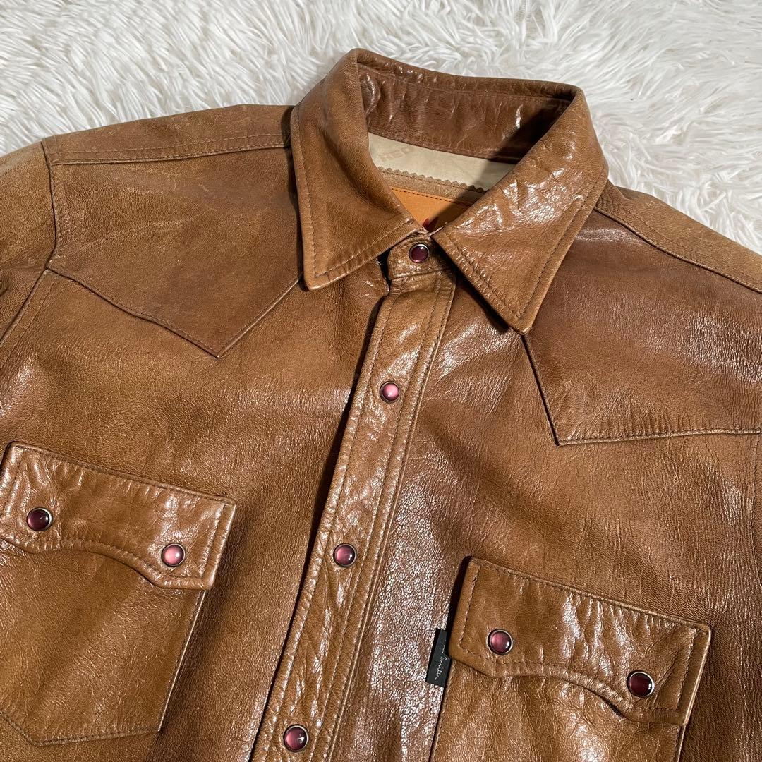 ポールスミス レッドイヤー ラムレザー シャツ ジャケット