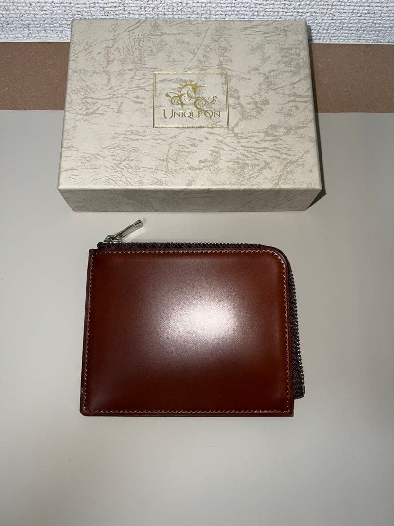 レーデルオガワ　UNIQUEON ユニコーン　オイルコードバンミニウォレット