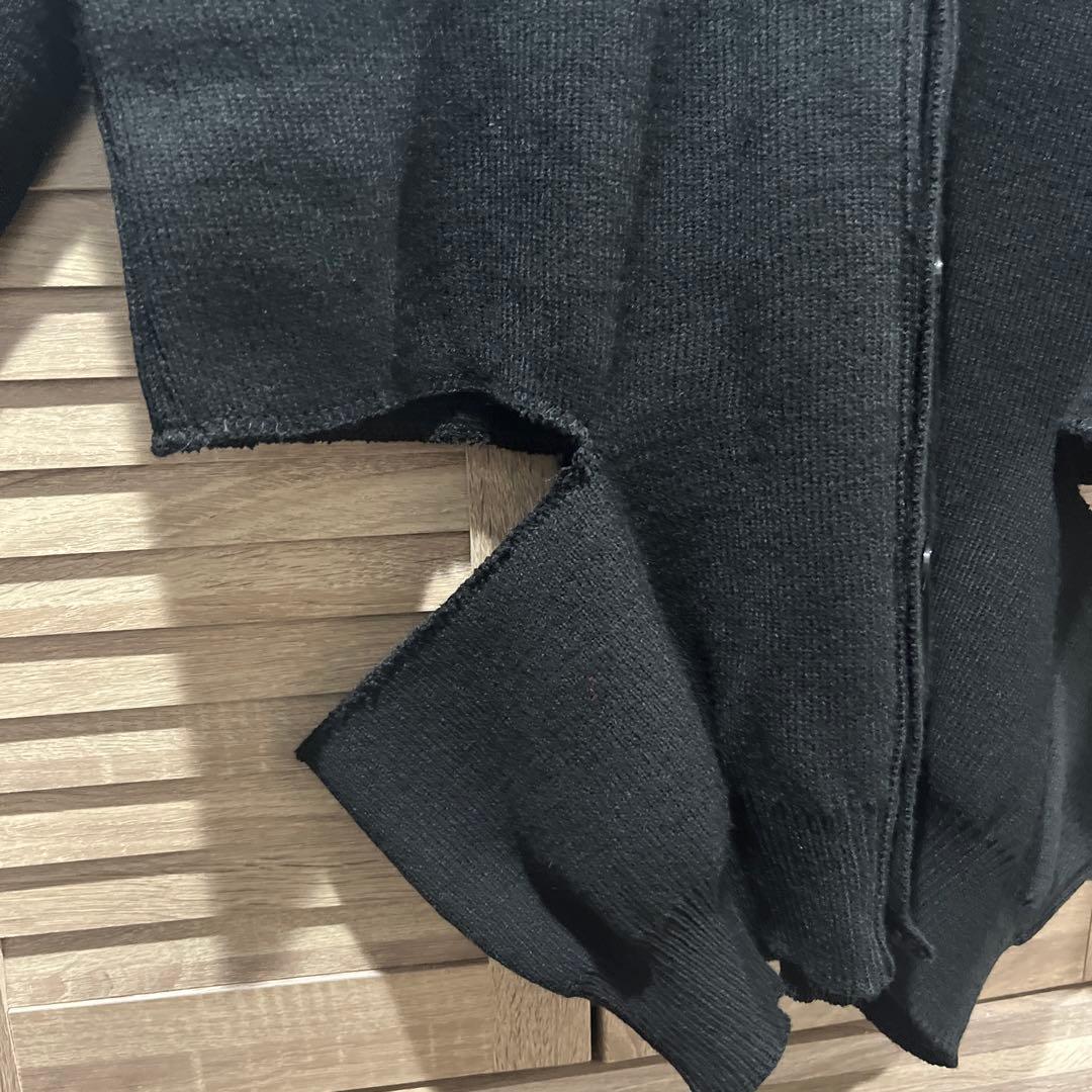BLACK COMME des GARCONS スラッシュディテールカーディガン