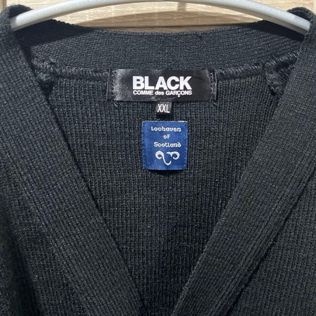 BLACK COMME des GARCONS スラッシュディテールカーディガン