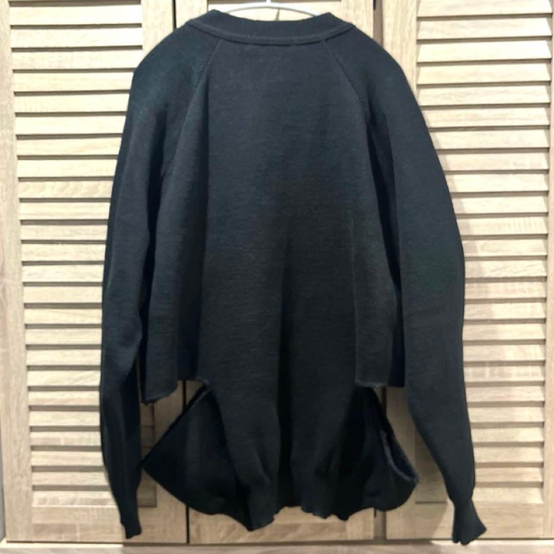 BLACK COMME des GARCONS スラッシュディテールカーディガン