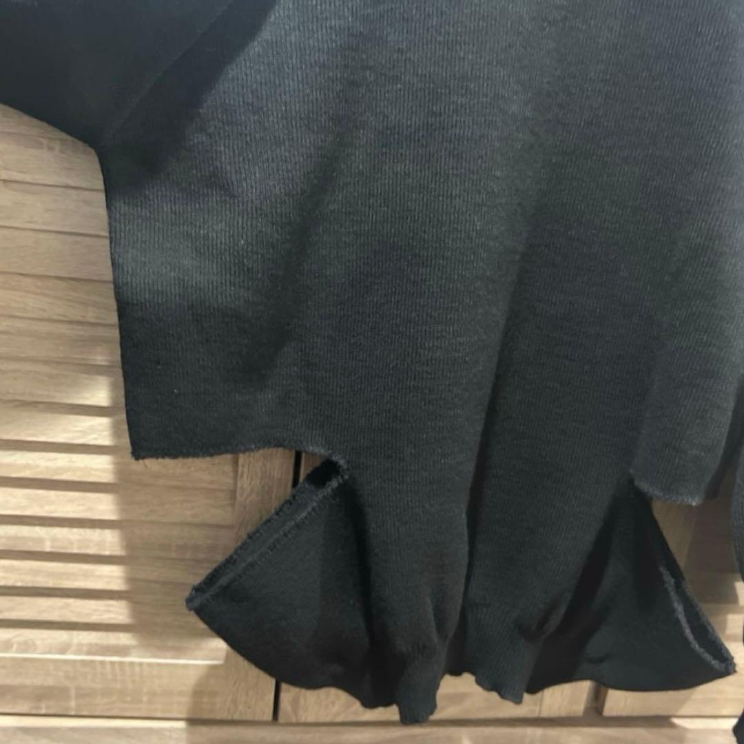 BLACK COMME des GARCONS スラッシュディテールカーディガン
