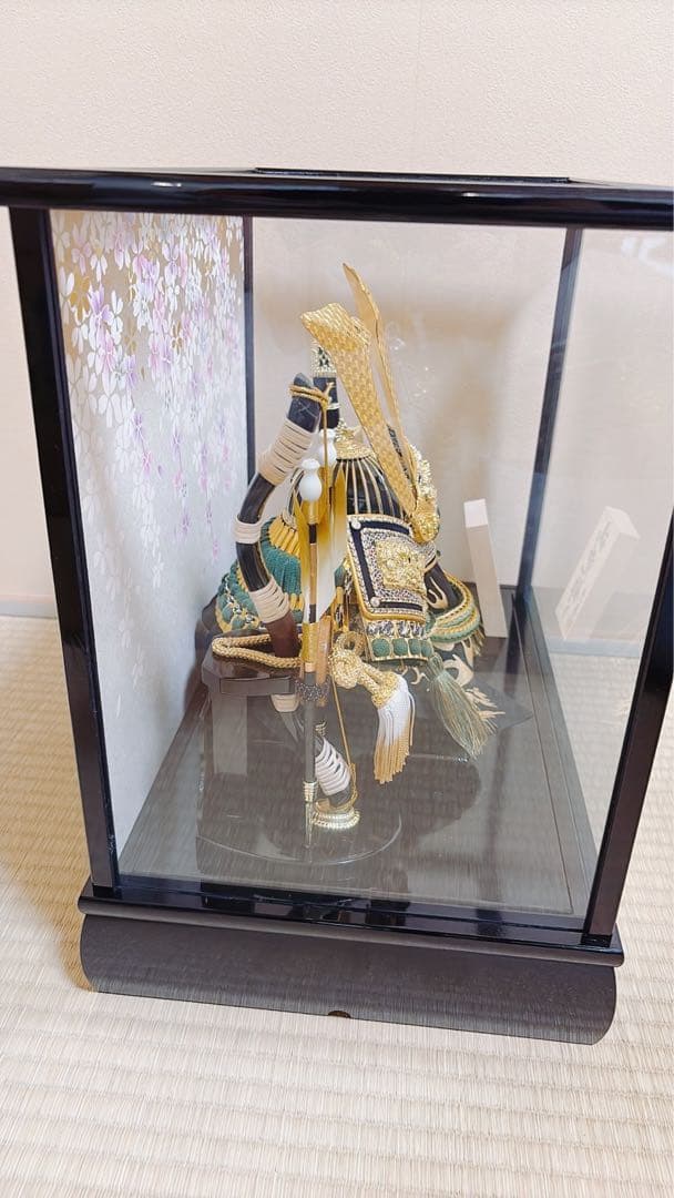 五月人形 兜飾り ガラスケース入り