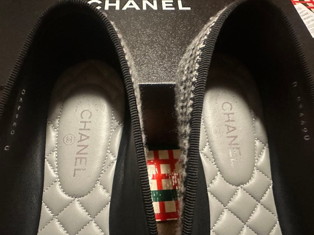 金曜日まで限定　値下げ　CHANEL ツイード バレリーナ 36.5 シャネル