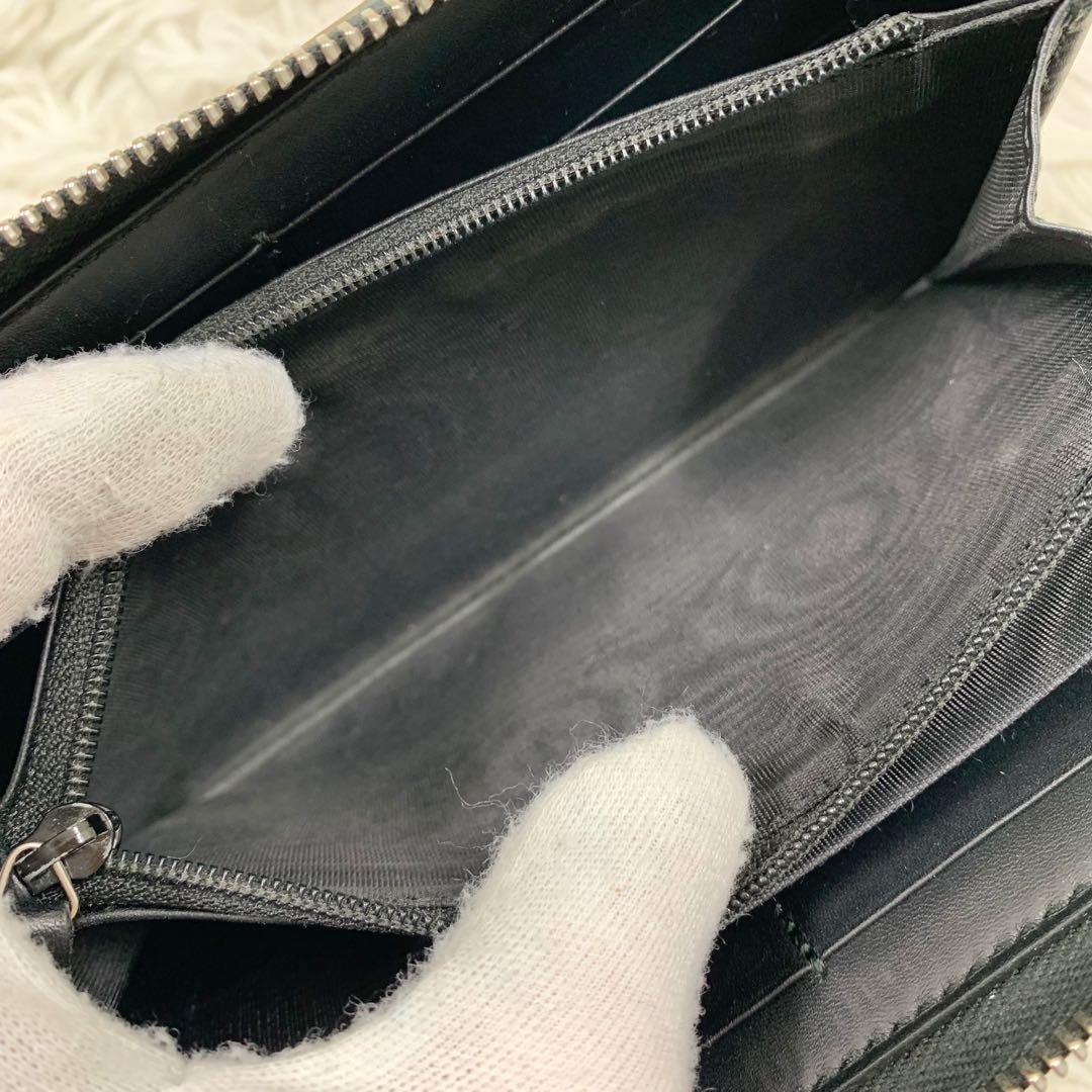 【✨希少✨】グッチ ナイト クーリエ ラウンドジップウォレット 長財布 ブラック