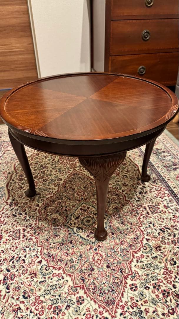70B マホガニー　アンティーク　ローテーブル