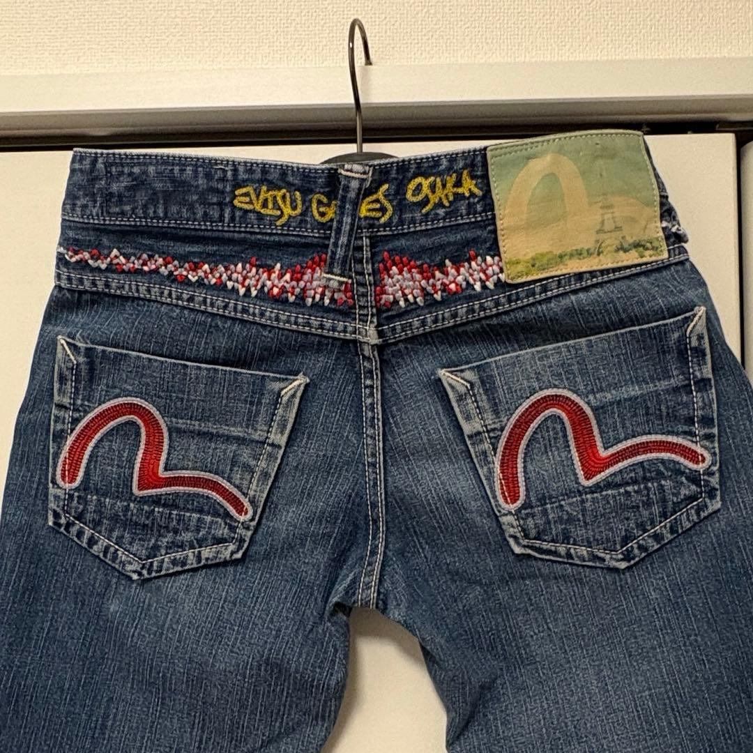 EVISU エヴィス ローライズデニム Y2K ギャル ウエスト細め