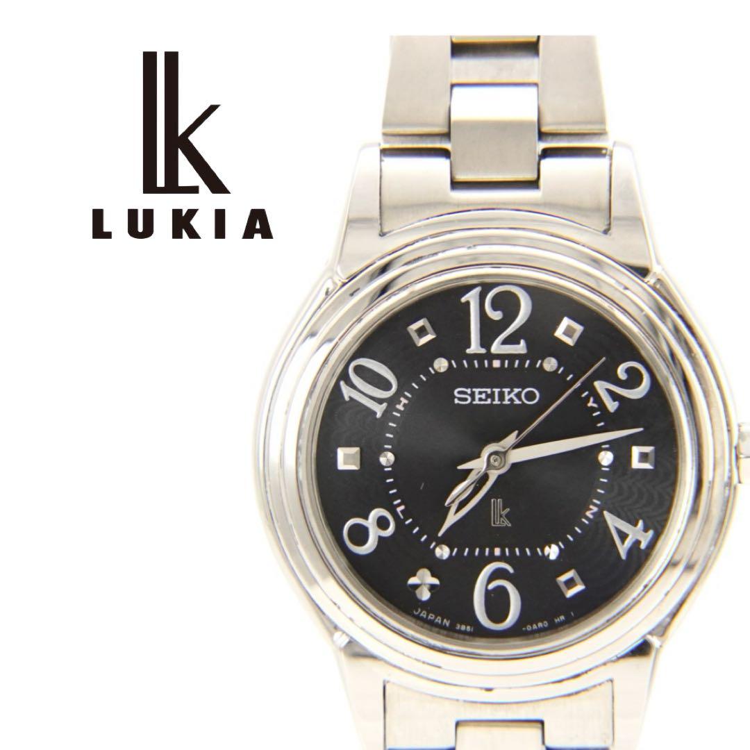 【新品電池•回路検査済】美品　セイコー　ルキア　ソーラー　電波 腕時計