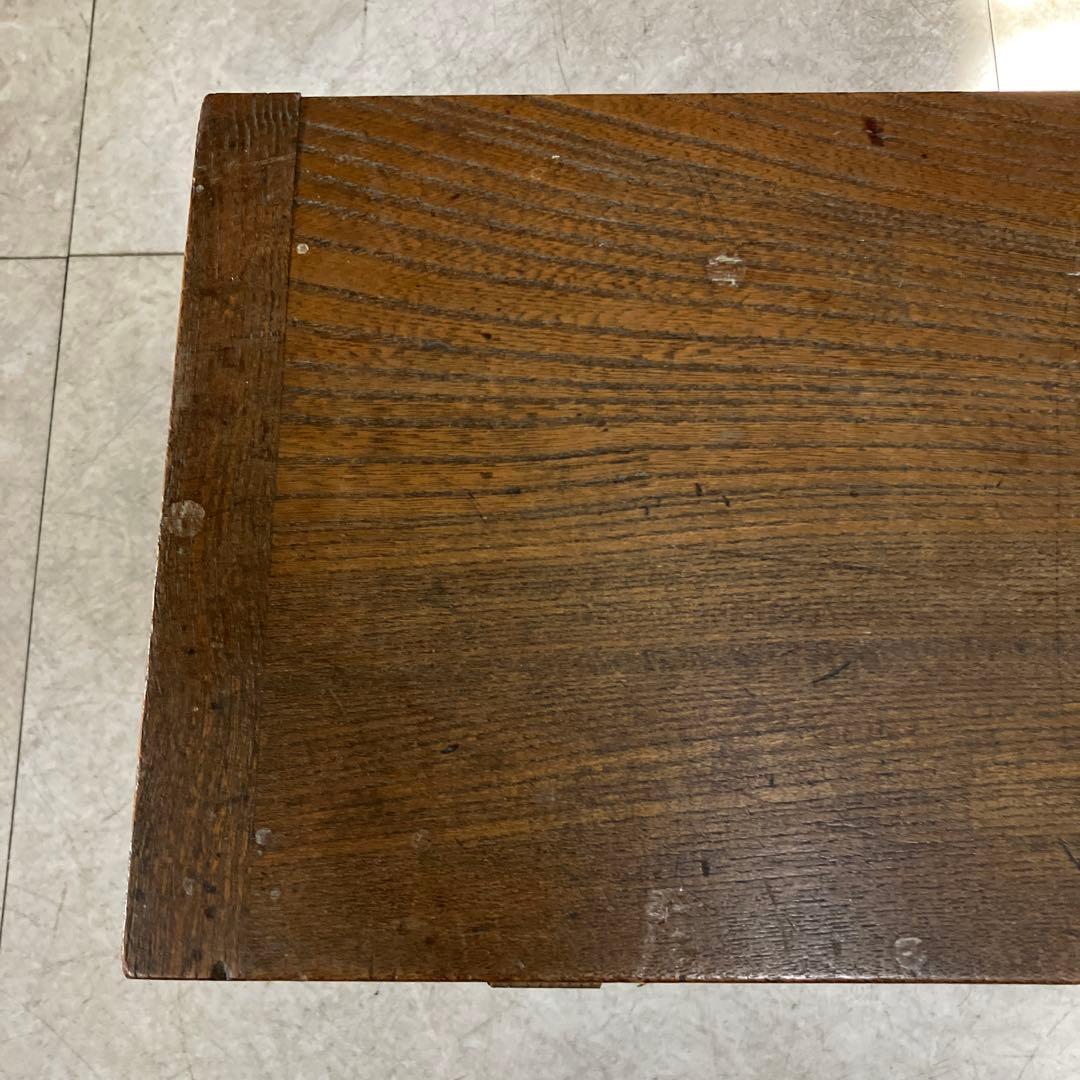 A-壁 昭和レトロ 文机 古家具 飾り台 花台 ローテーブル 無垢材 レトロ