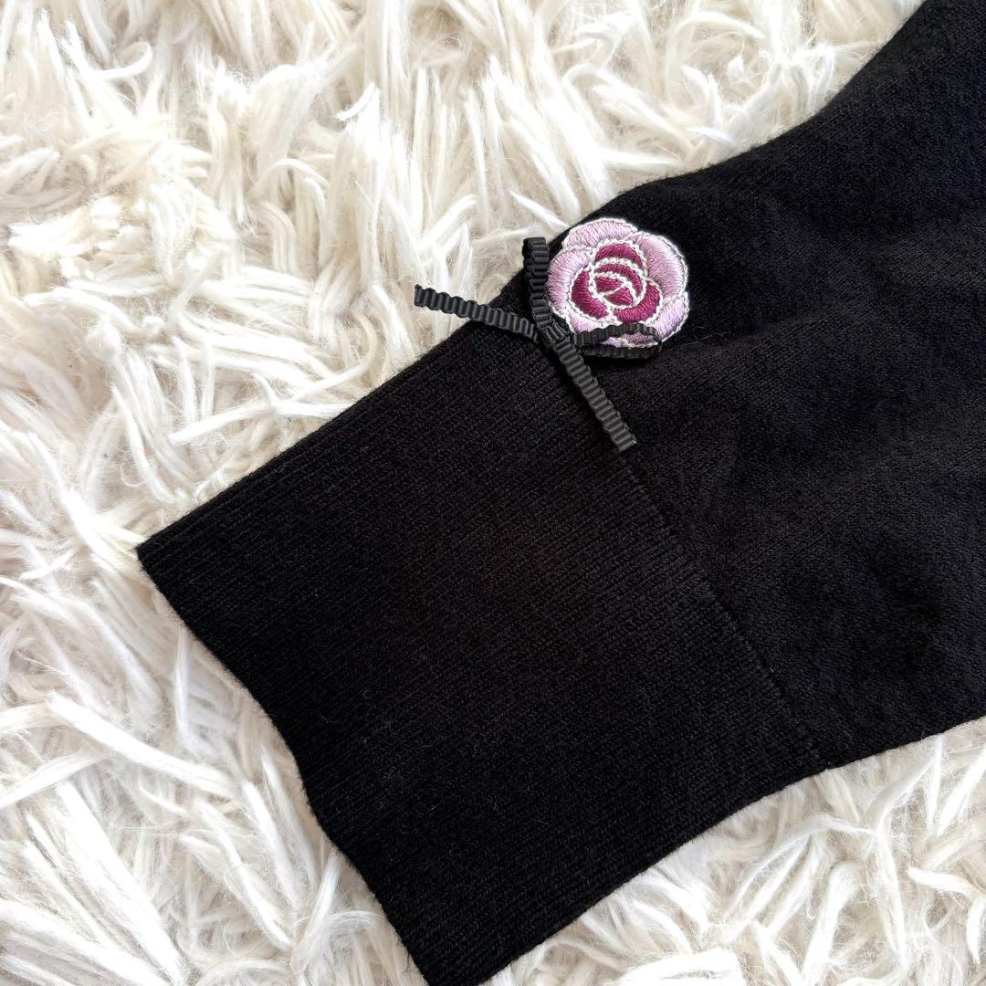 未使用タグ付 Super Beauty 香水瓶 刺繍 セーター 42