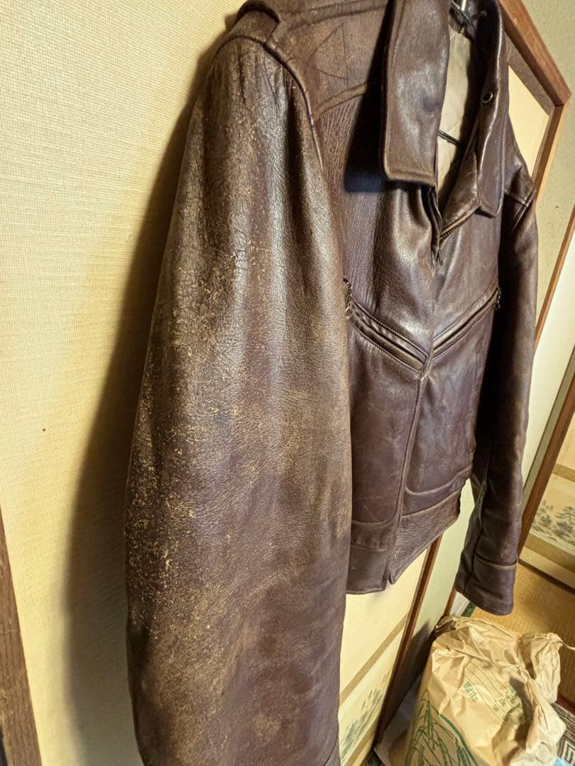 ジャケット・アウター 50s LEATHER JACKET WIND WARD MONTGOMERRY
