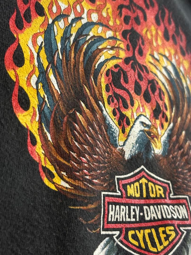 HARLEY DAVIDSON フレイムス パーカー ファイヤー ハーレー 古着