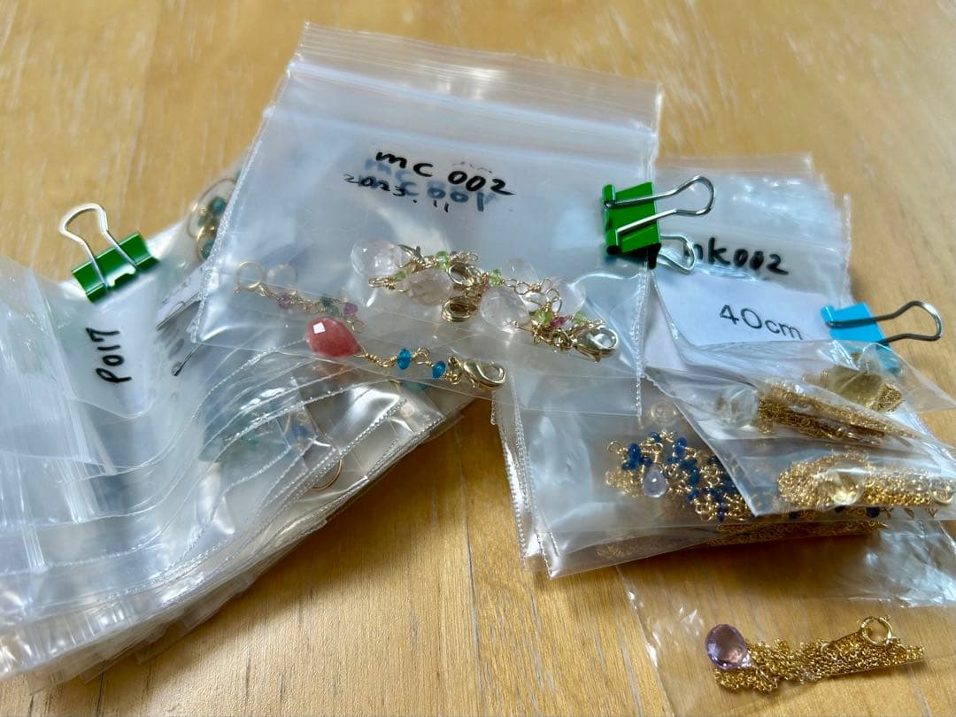 総額10万円相当。14kgf天然石ハンドメイドジュエリー合計48点