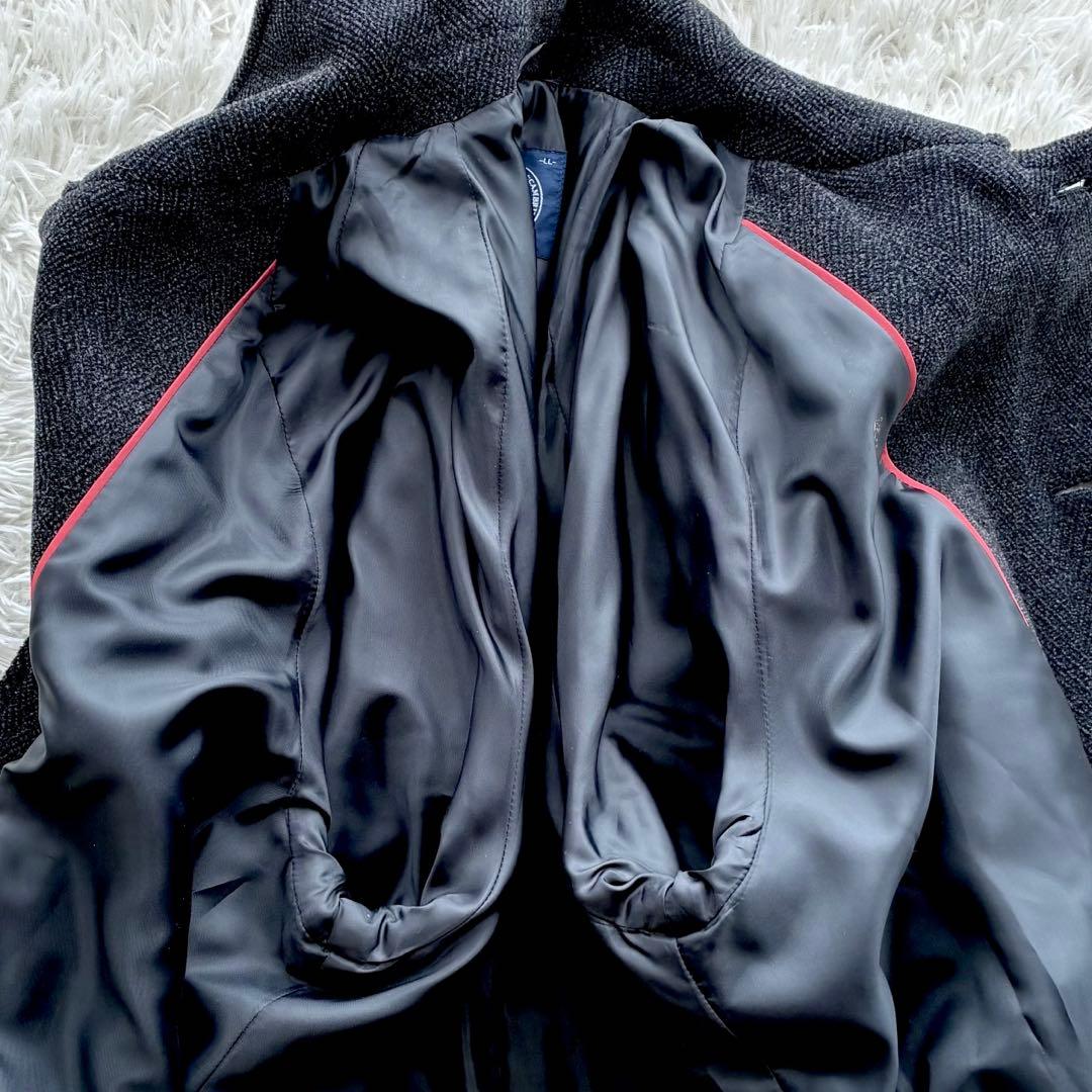 【美品✨XL】J.PRESS ステンカラー コート ヘリンボーン グレー