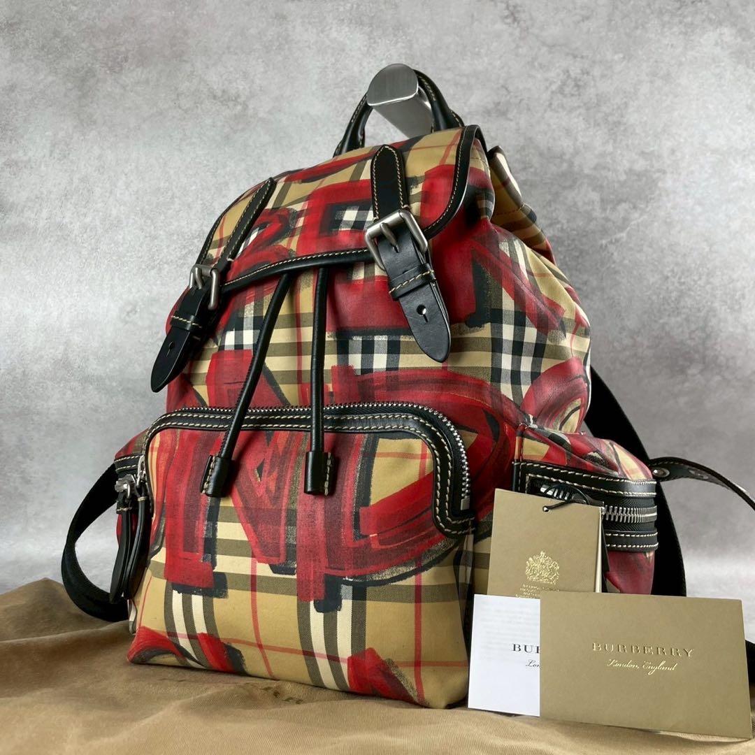 【jon】バーバリー グラフィティ リュック ビンテージチェック ノバ