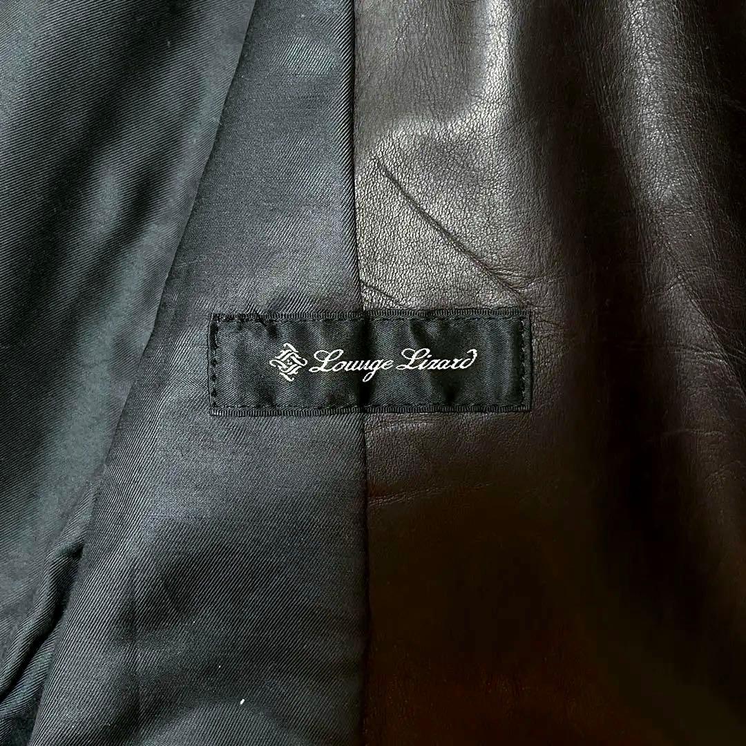 LOUNGE LIZARD ダブル レザー ライダースジャケット size:1
