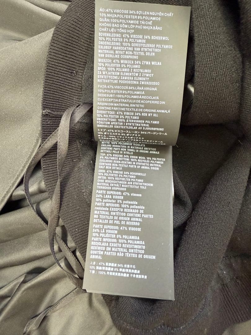 正規品購入PRADAプラダトライアングル三角ロゴプレートロングワンピースドレス