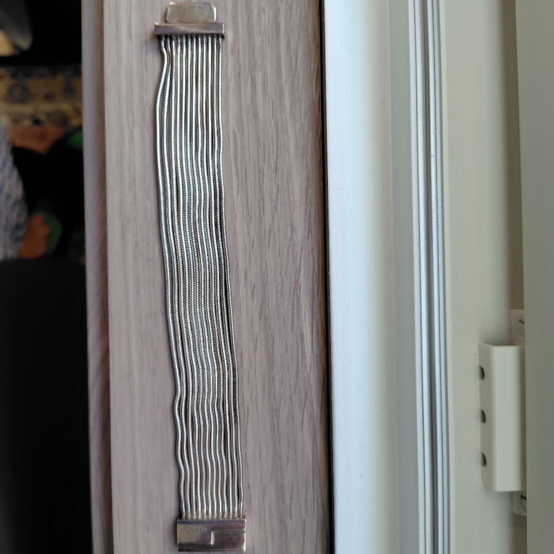 【希少】GUCCI ヴィンテージ スネークチェーン ブレスレット シルバー925