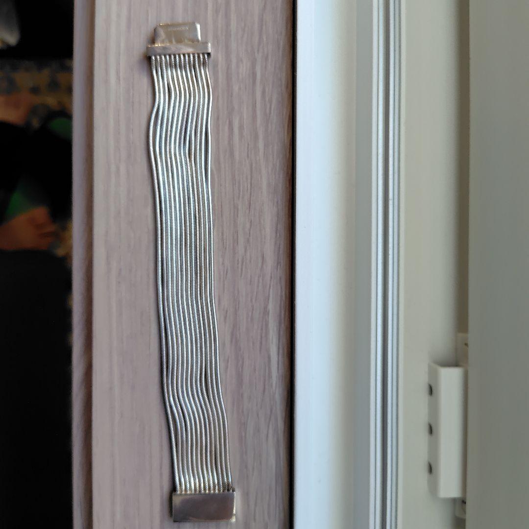 【希少】GUCCI ヴィンテージ スネークチェーン ブレスレット シルバー925