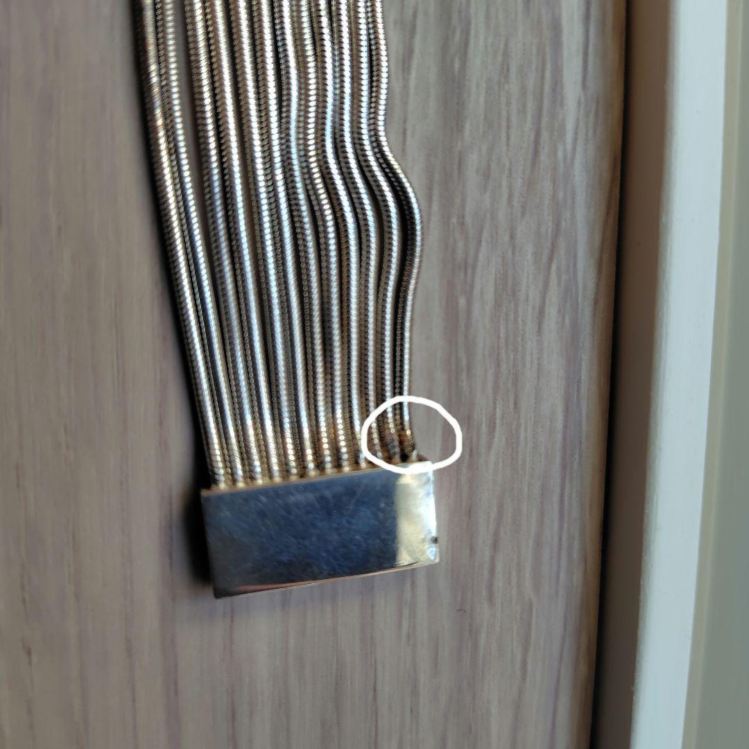 【希少】GUCCI ヴィンテージ スネークチェーン ブレスレット シルバー925