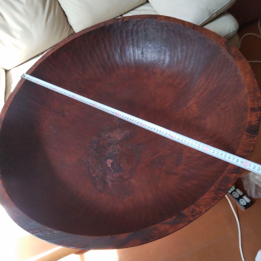 超巨大こね鉢 91㎝くり抜き木鉢 イベントや展示などにも たのメル便