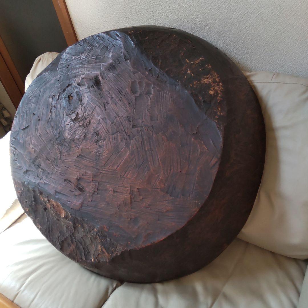 超巨大こね鉢 91㎝くり抜き木鉢 イベントや展示などにも たのメル便