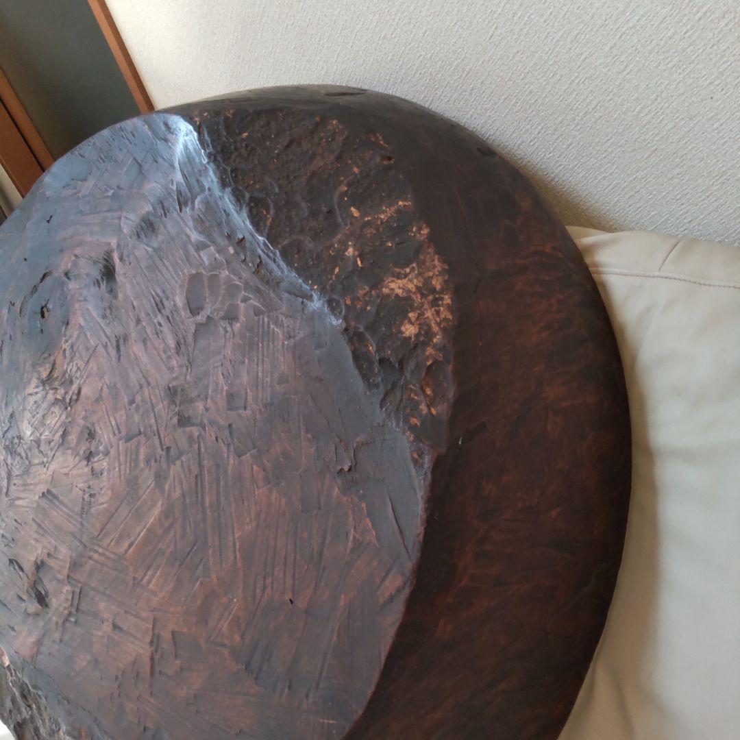 超巨大こね鉢 91㎝くり抜き木鉢 イベントや展示などにも たのメル便