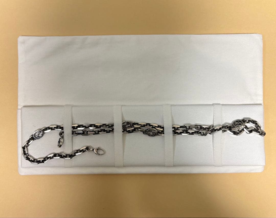 [本日のみ大幅値下げ]GUCCI インターロッキングチェーンネックレス 60cm