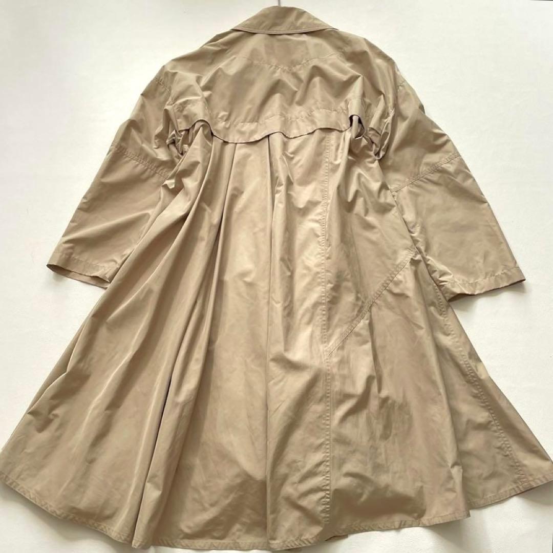 【美品】トクコプルミエヴォル　Aラインロングコート アシンメトリー ベージュ