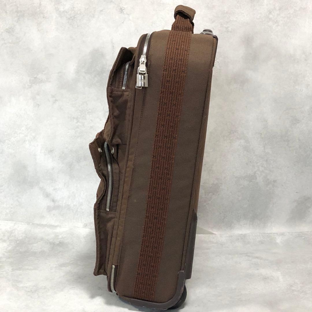 美品✨エルメス エールライン キャリーバッグ キャンバス 2輪 ブラウン 希少