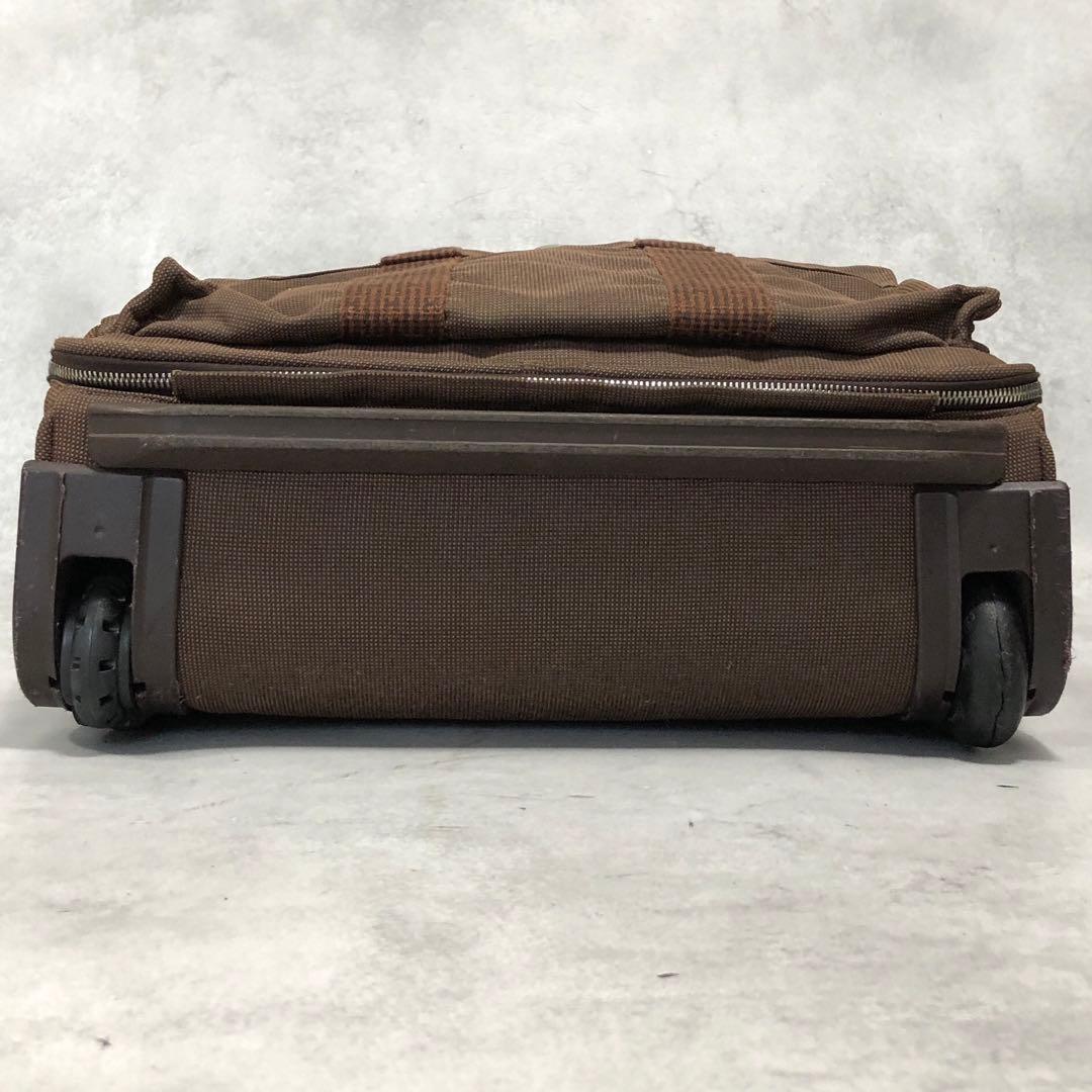 美品✨エルメス エールライン キャリーバッグ キャンバス 2輪 ブラウン 希少