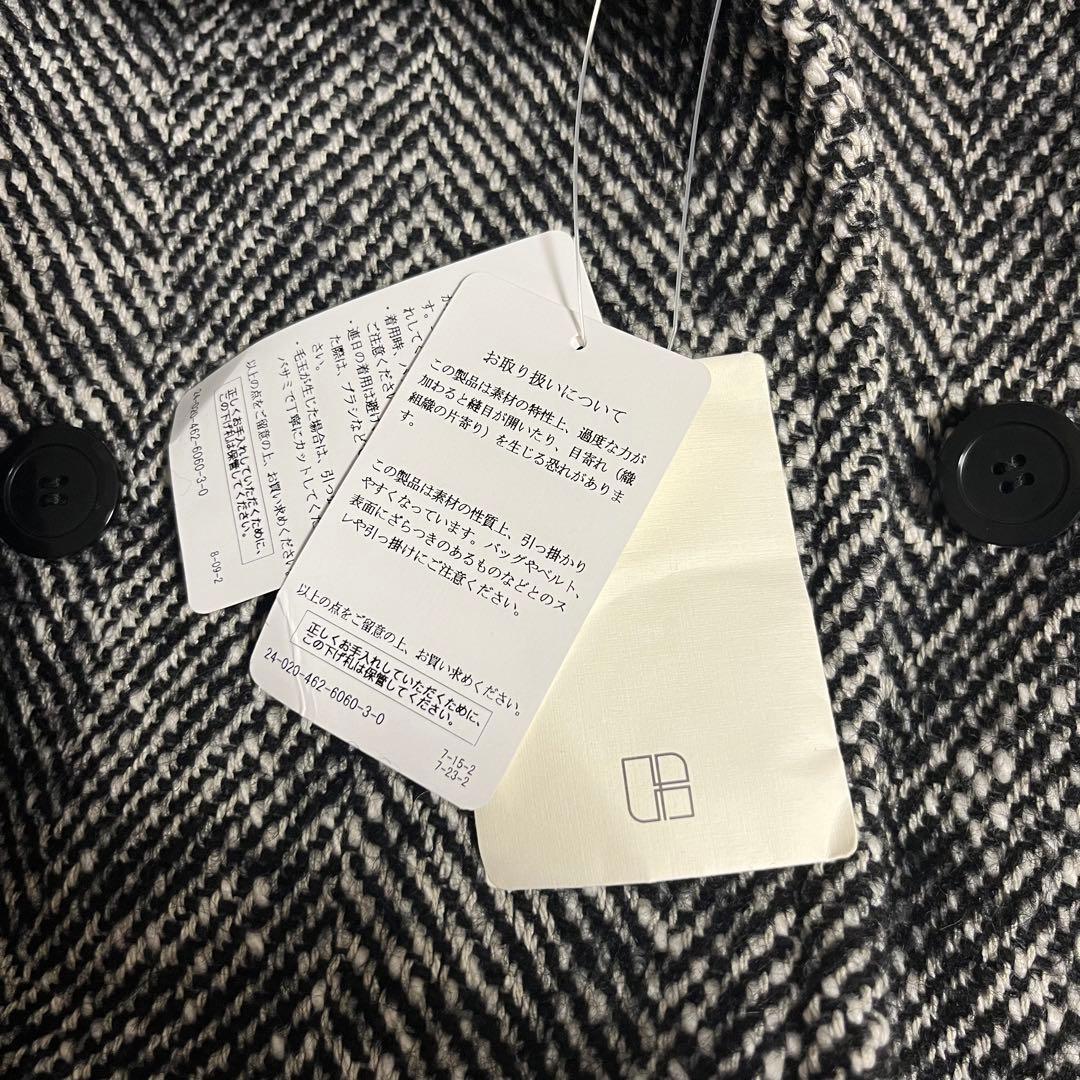 ジャーナルスタンダードレリューム BIGヘリンボーンWフロントチェスターコート