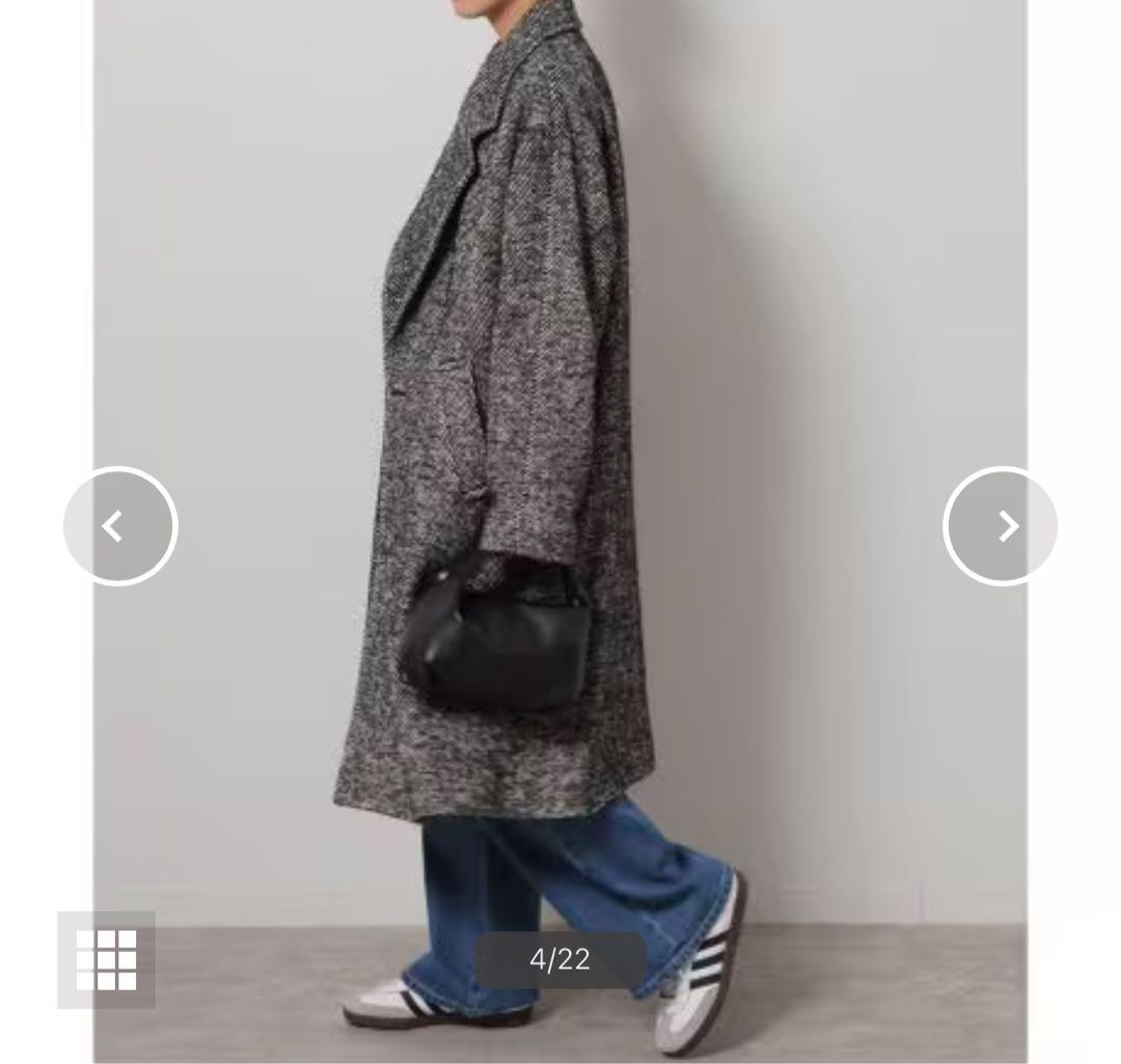 ジャーナルスタンダードレリューム BIGヘリンボーンWフロントチェスターコート