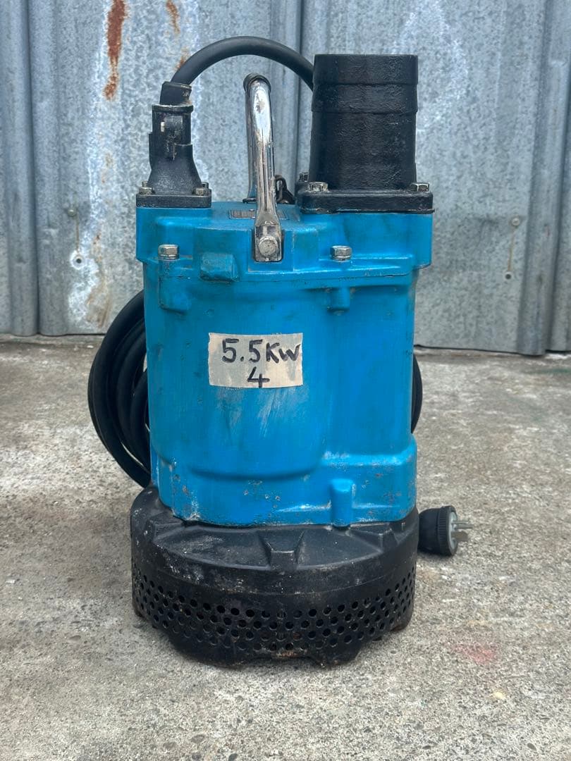 4.ツルミ　排水用水中ポンプKTV3-55 三相 200V 60Hz 5.5kW