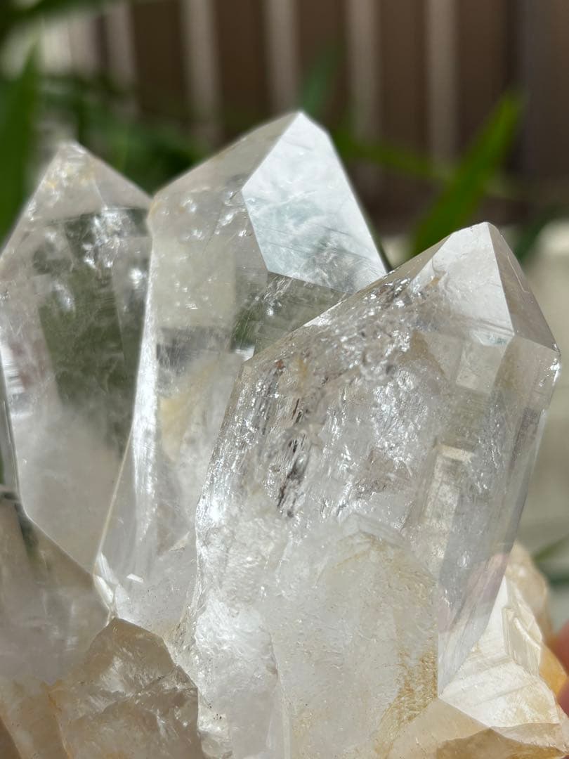 インド　ヒマラヤ　ヒマチャルプラデーシュ産　水晶クラスター　675g 姿良し