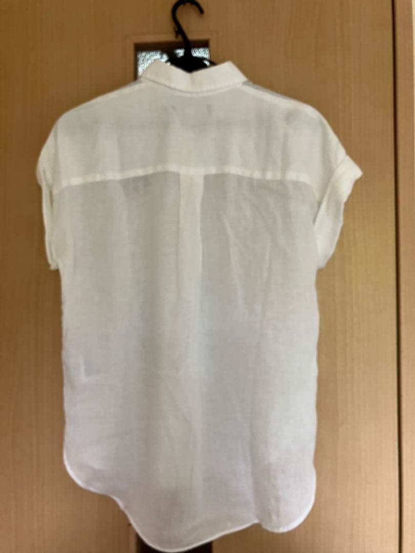 ローレン　ラルフローレン リネン　ブラウス　ロゴ入り