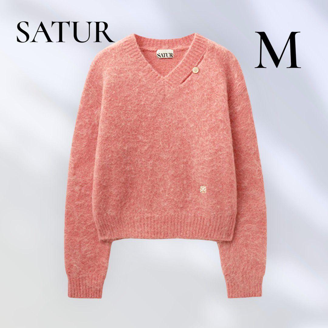加*)様 【新品タグ付】SATUR セター 韓国トレンド モヘア混ニット ピンク